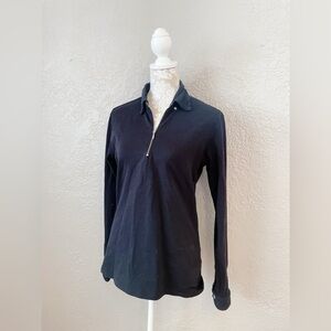 Ciszere men’s quarter zip pullover in black warm size small slim fit